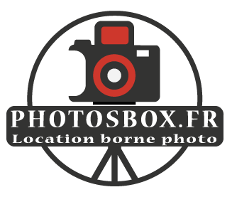 Logo photosbox.fr, entreprise de location de photobooth, borne photo secteur Haut de France