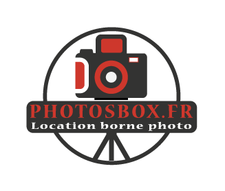 Logo photosbox.fr, entreprise de location de photobooth, borne photo secteur Haut de France