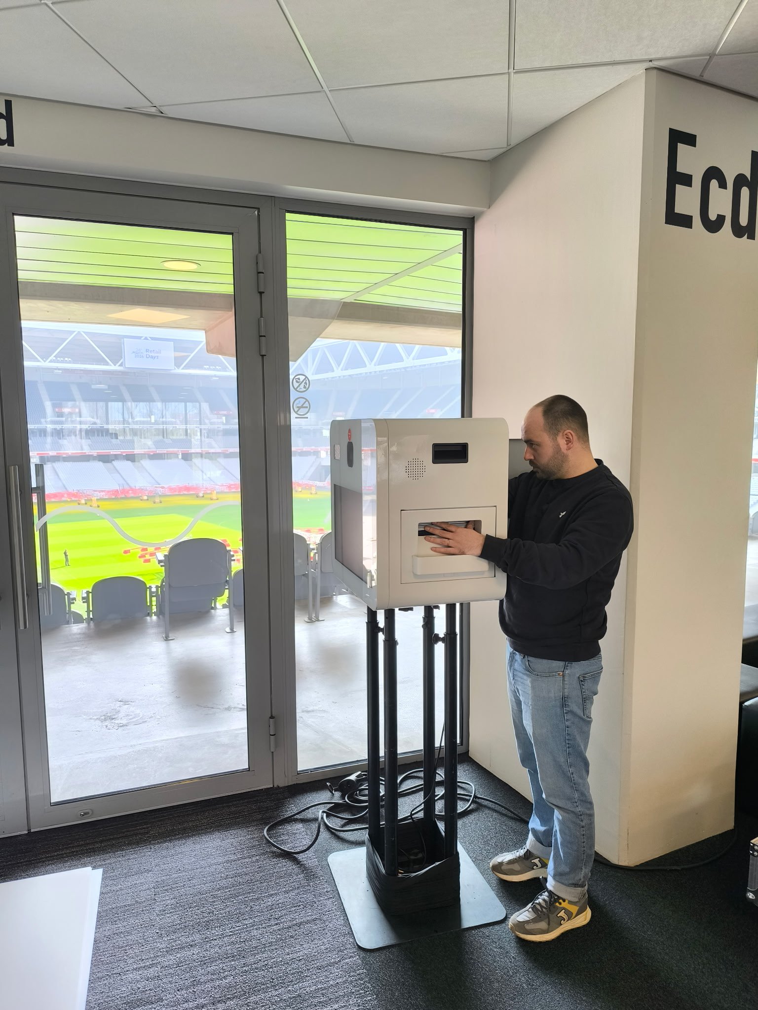 L'équipe Photosbox lors d'une prestation photobooth