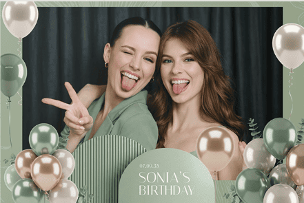 Exemple de bande photo personnalisée Photosbox